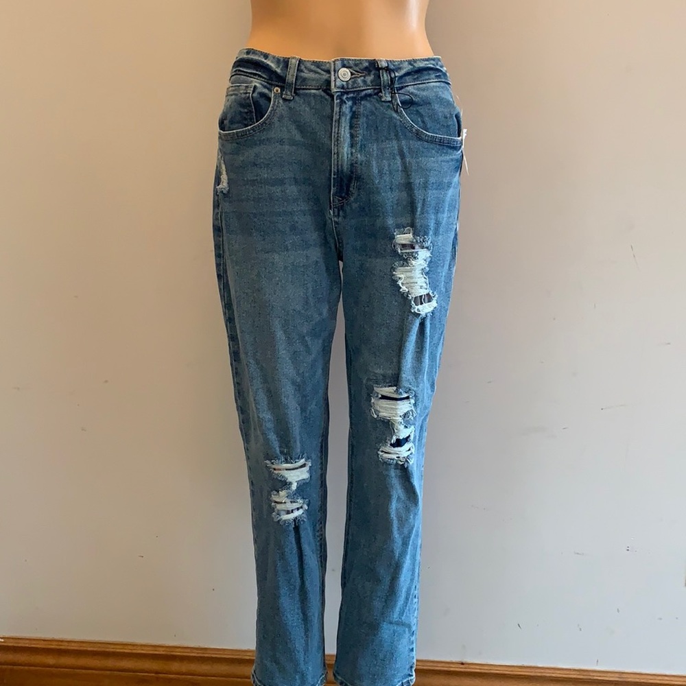 Super high rise mom jeans